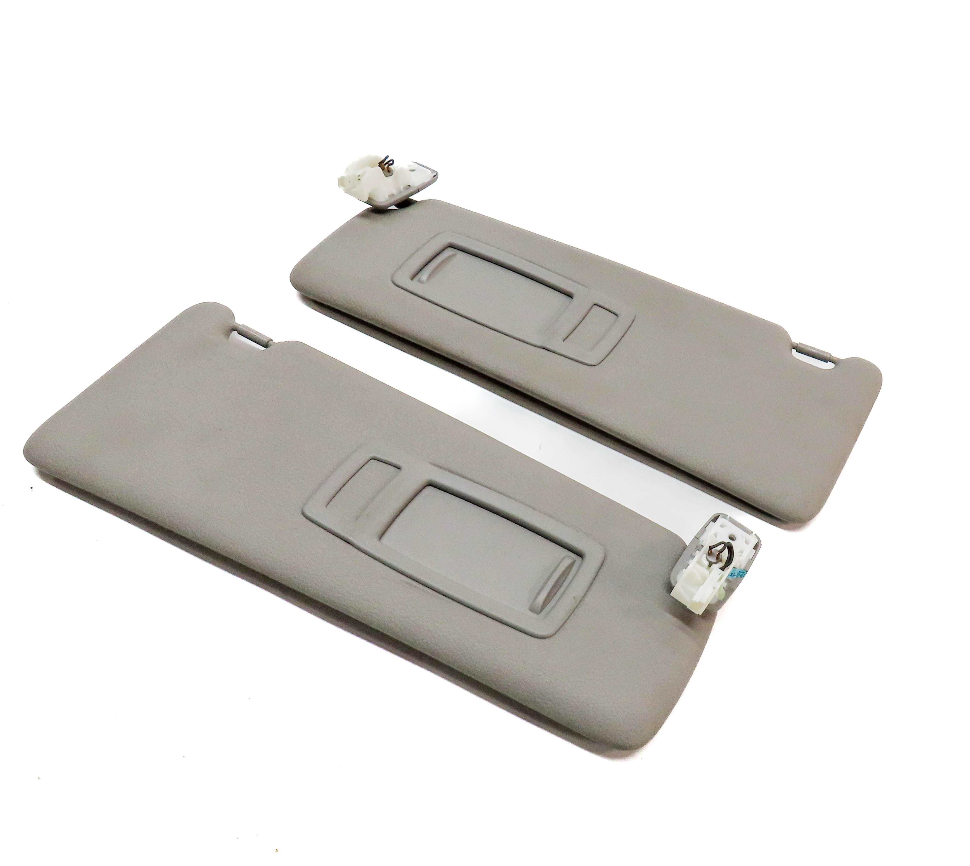 12-19 BMW 3 4 SERIES (F30 F31 F32 F33) FRONT LEFT & RIGHT SUNVISOR SET(Gray) — exact item pictured